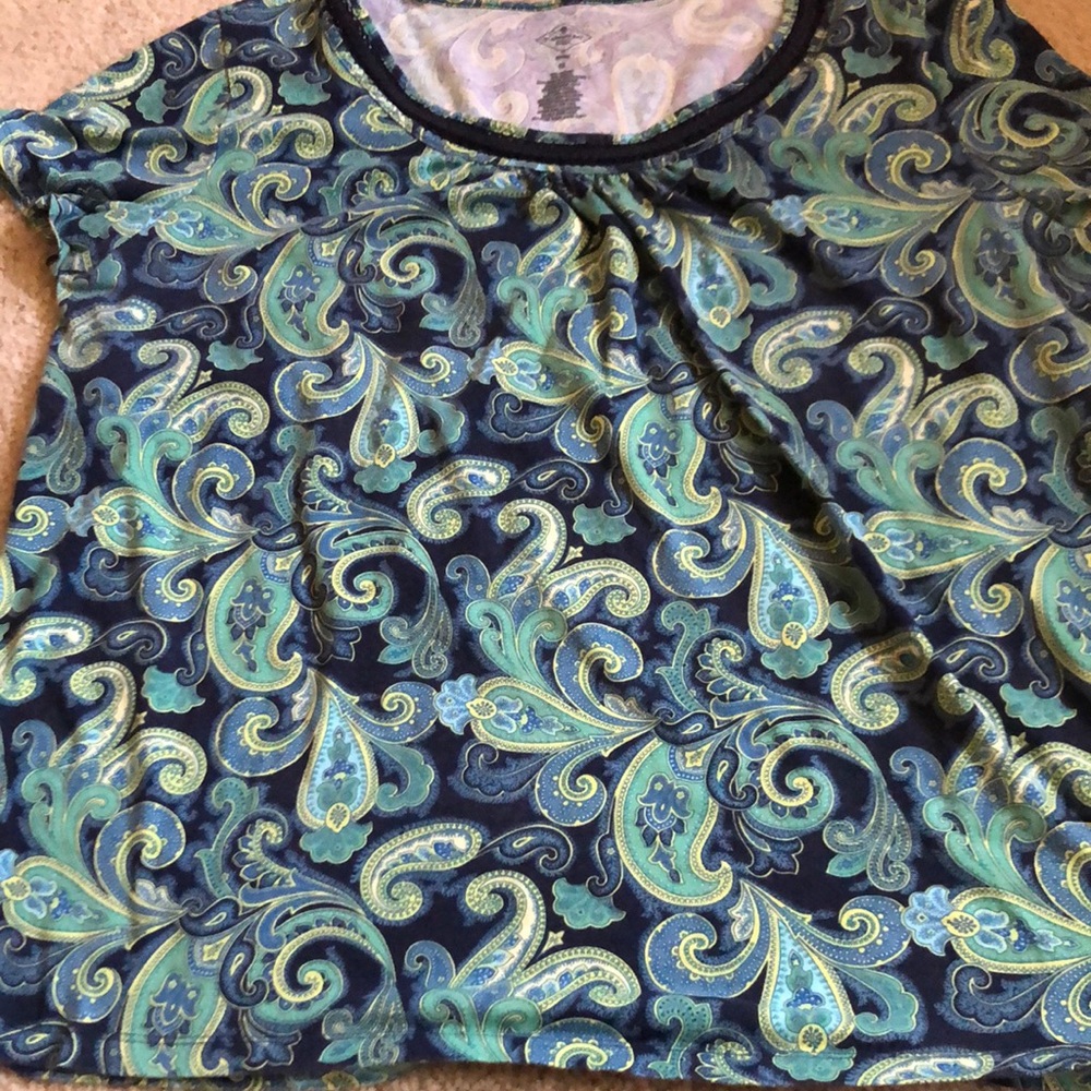 Paisley print tee